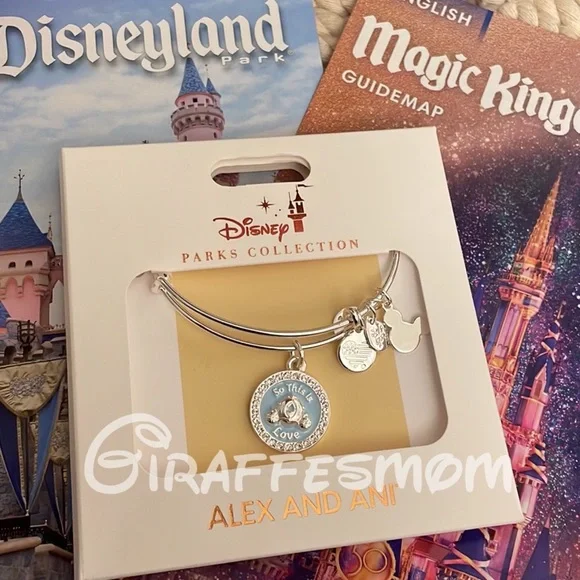 Disney Alex and Ani Cinderella So This is Love Bangle Bracelet - Picture 1 of 2